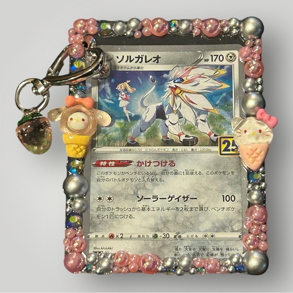 Handmade Decoden Frame with Pokemon Card